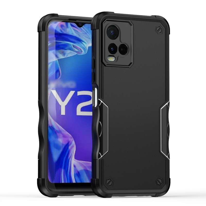 For vivo Y21 / Y21s / Y33 Non-slip Shockproof Armor Phone Case(Mint Green)
