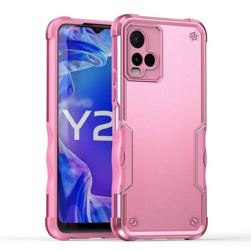 For vivo Y21 / Y21s / Y33 Non-slip Shockproof Armor Phone Case(Mint Green)