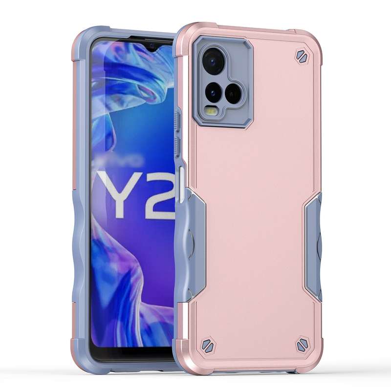 For vivo Y21 / Y21s / Y33 Non-slip Shockproof Armor Phone Case(Mint Green)