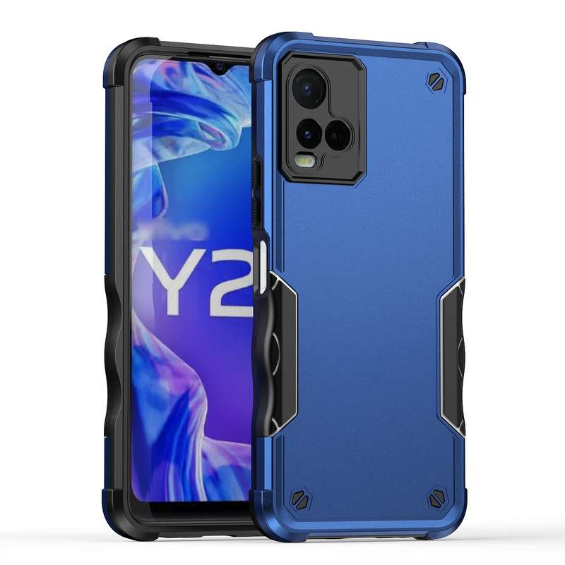 For vivo Y21 / Y21s / Y33 Non-slip Shockproof Armor Phone Case(Mint Green)
