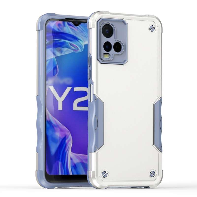 For vivo Y21 / Y21s / Y33 Non-slip Shockproof Armor Phone Case(Mint Green)