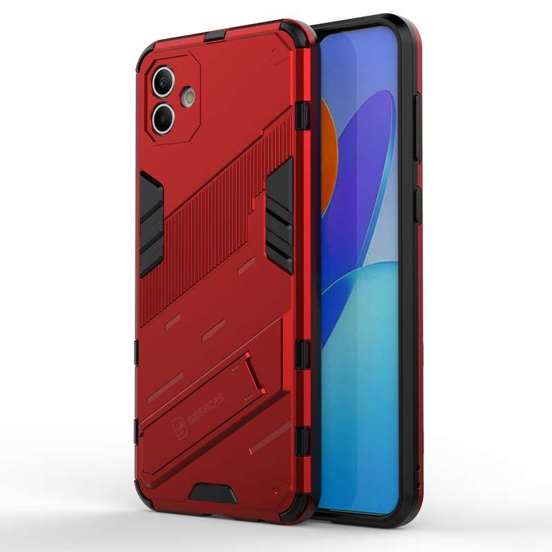 For Samsung Galaxy A04 4G Punk Armor 2 in 1 PC + TPU Shockproof Phone Case(Black)