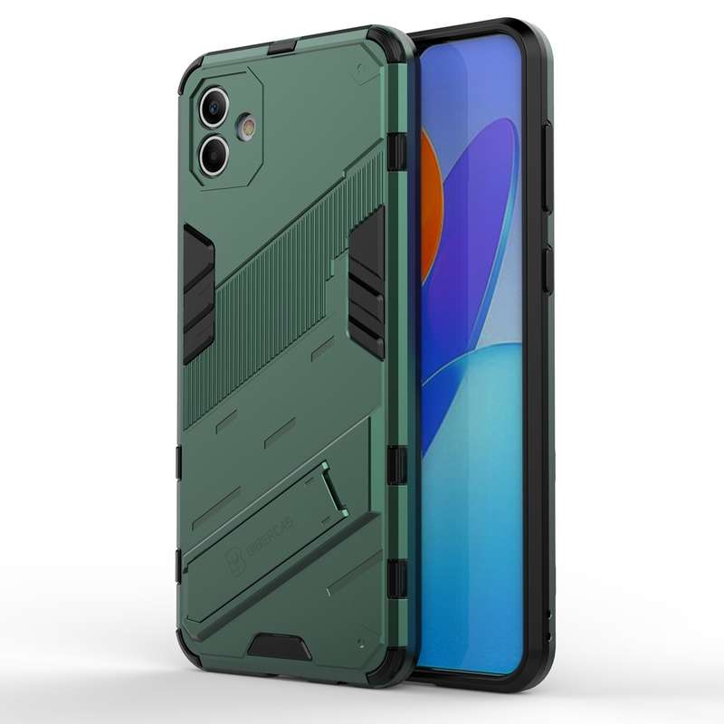 For Samsung Galaxy A04 4G Punk Armor 2 in 1 PC + TPU Shockproof Phone Case(Black)