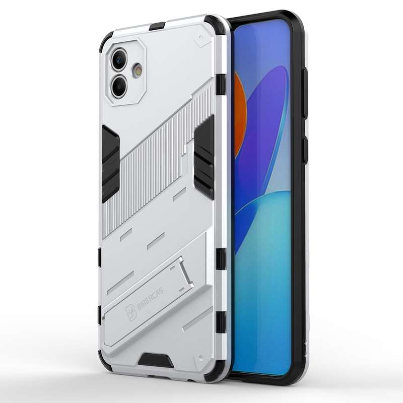 For Samsung Galaxy A04 4G Punk Armor 2 in 1 PC + TPU Shockproof Phone Case(Black)