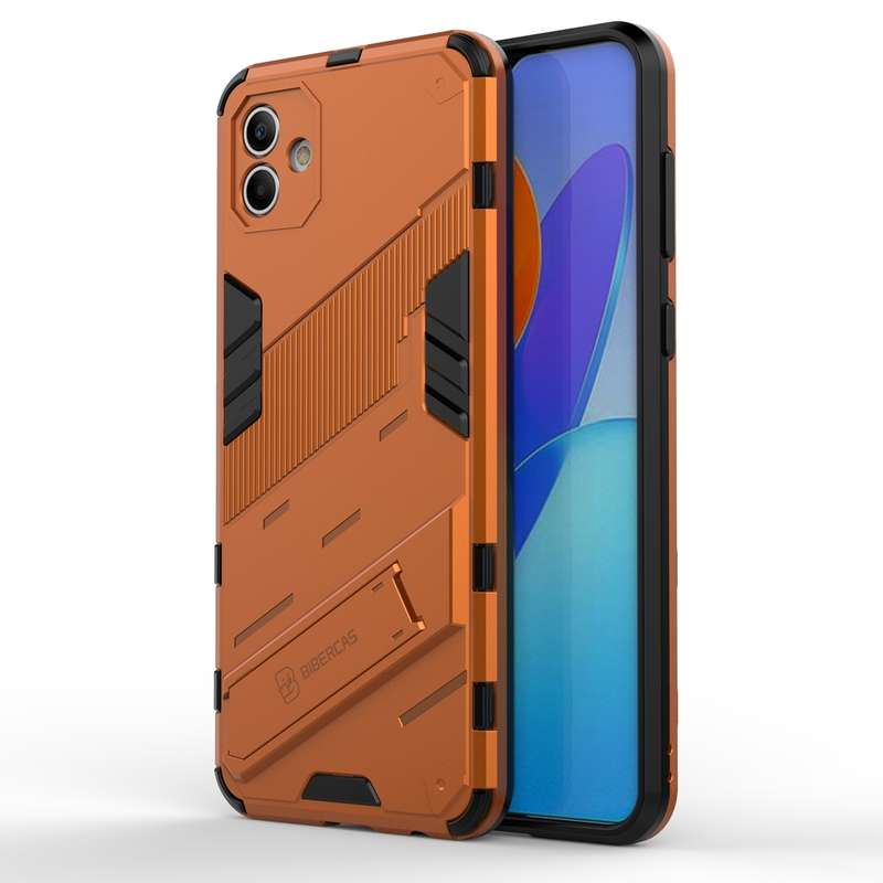 For Samsung Galaxy A04 4G Punk Armor 2 in 1 PC + TPU Shockproof Phone Case(Black)