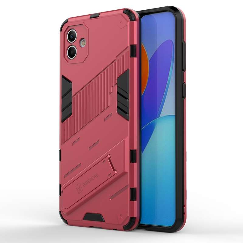 For Samsung Galaxy A04 4G Punk Armor 2 in 1 PC + TPU Shockproof Phone Case(Black)