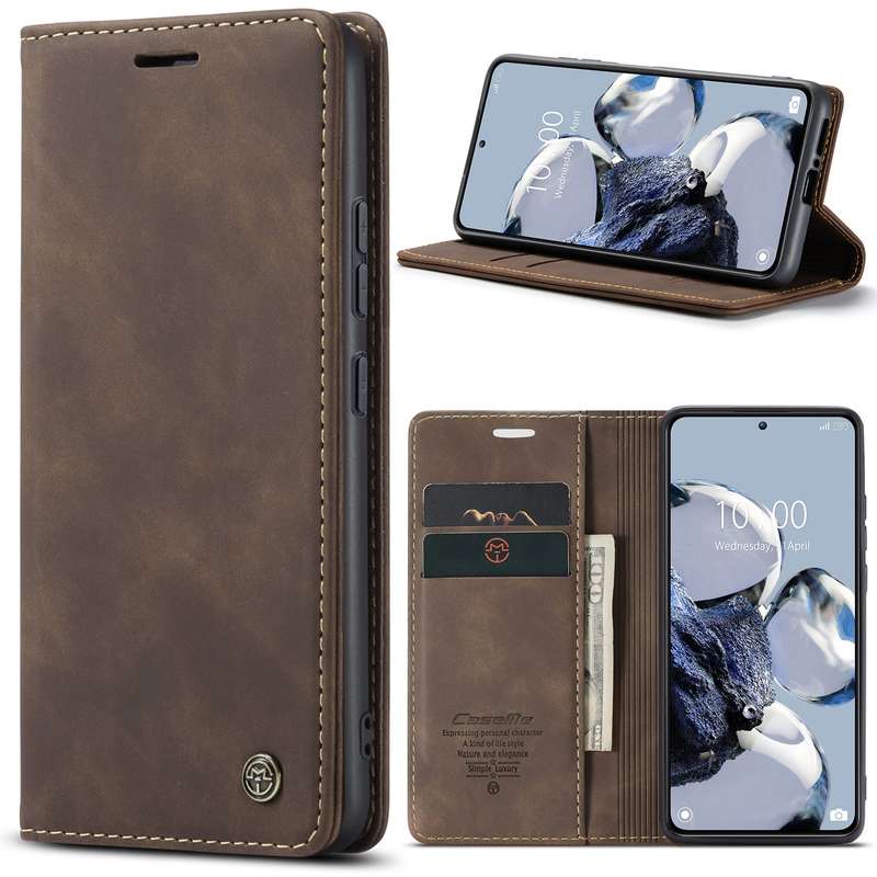 For Xiaomi 12T / 12T Pro CaseMe 013 Multifunctional Horizontal Flip Leather Phone Case(Black)