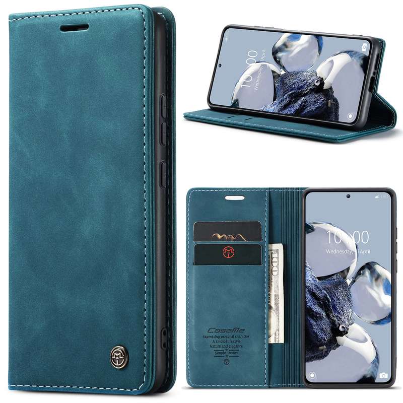 For Xiaomi 12T / 12T Pro CaseMe 013 Multifunctional Horizontal Flip Leather Phone Case(Black)