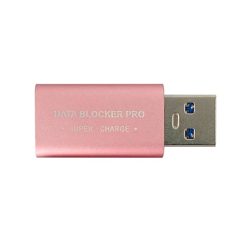 GE06 USB Data Blocker Fast Charging Connector(Red)