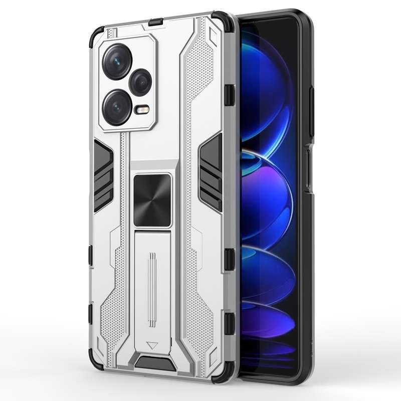 For Xiaomi Redmi Note 12 Pro+ China Supersonic PC + TPU Shock-proof Protective Case with Holder(Blac
