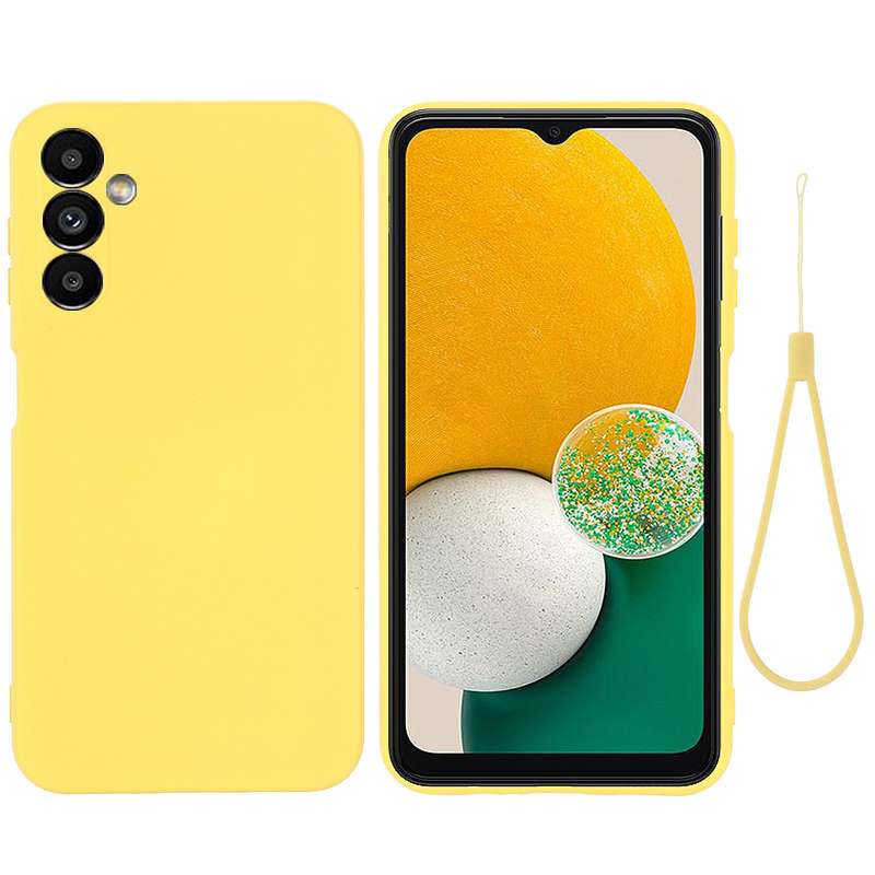 For Samsung Galaxy A14 5G Solid Color Liquid Silicone Shockproof Full Coverage Phone Case(Green)