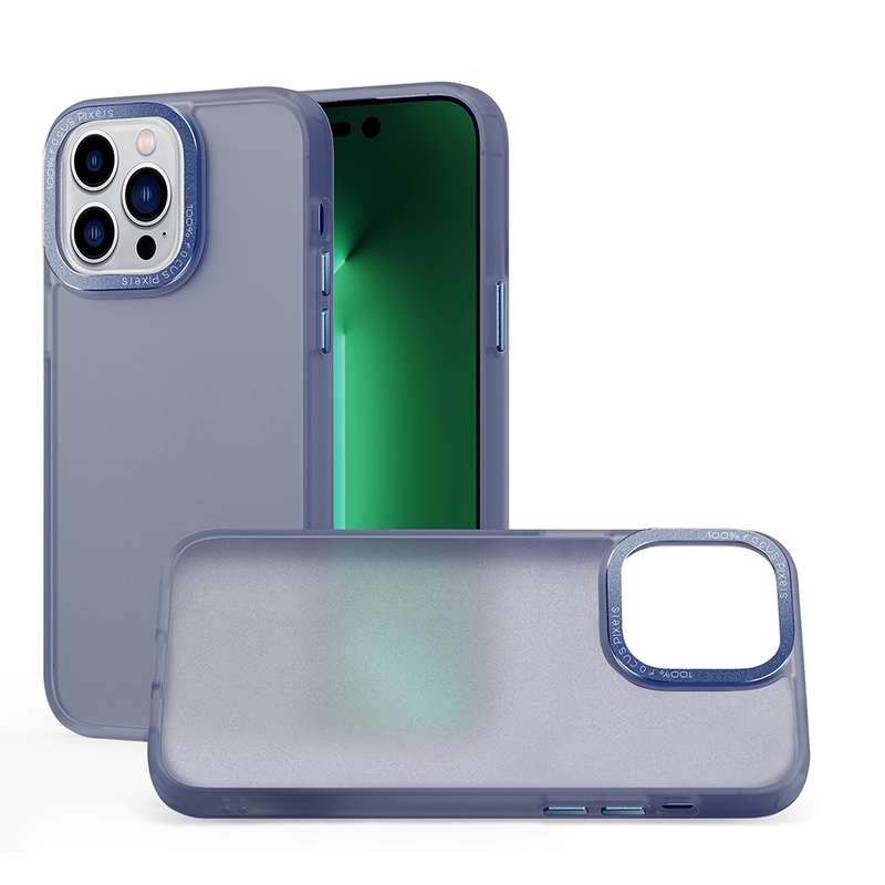 For iPhone 14 Plus Skin Feel PC Shockproof Protective Phone Case(Black)