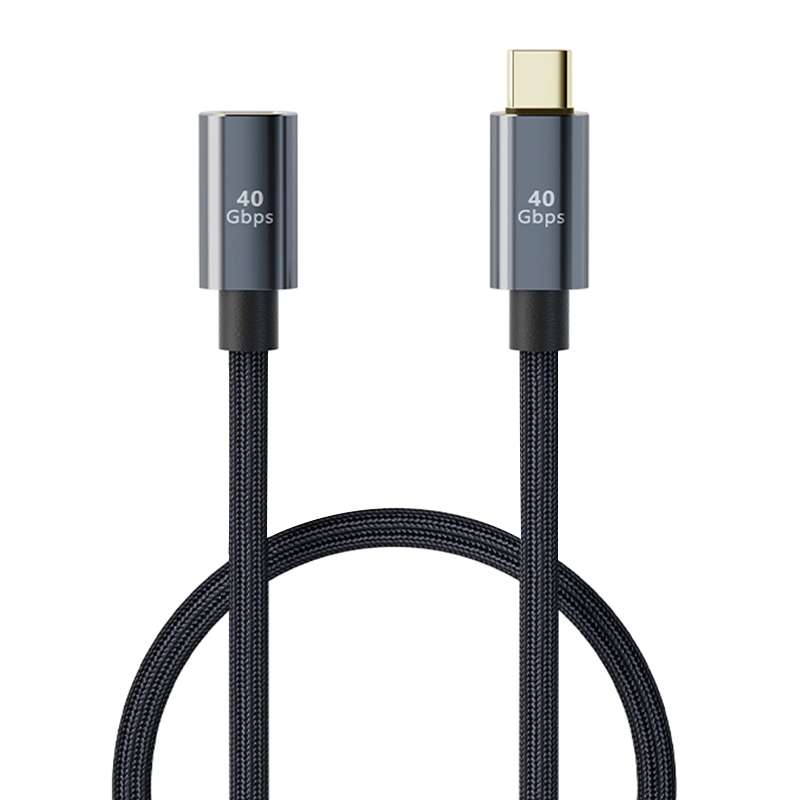 USB4.0 40Gbps Type-C Male to Female Extension Cable, Length:0.5m