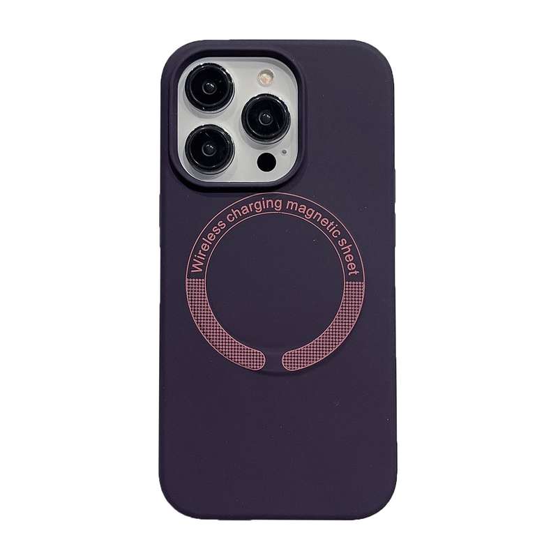 For iPhone 14 Pro Magsafe Magnetic Silicone Phone Case(Black)