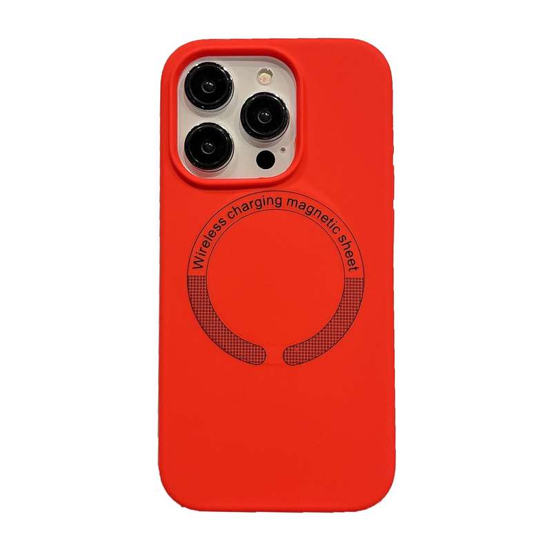For iPhone 13 Pro Max Magsafe Magnetic Silicone Phone Case(Pink)