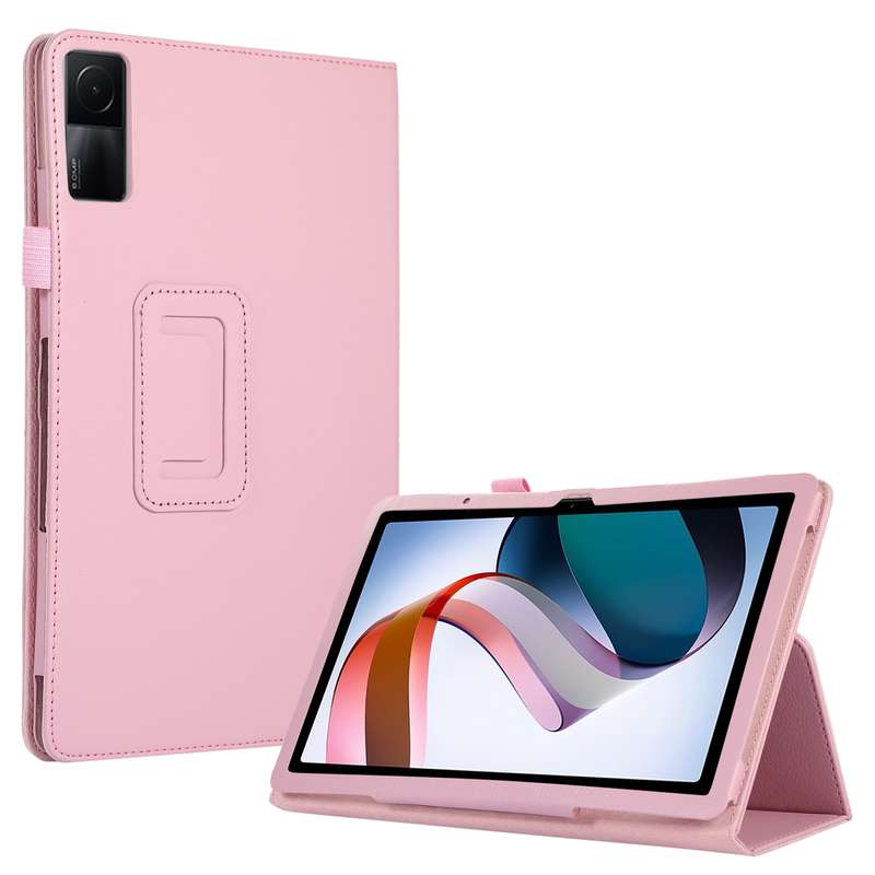 For Xiaomi Redmi Pad 10.61 Litchi Texture Leather Tablet Case with Holder(Brown)