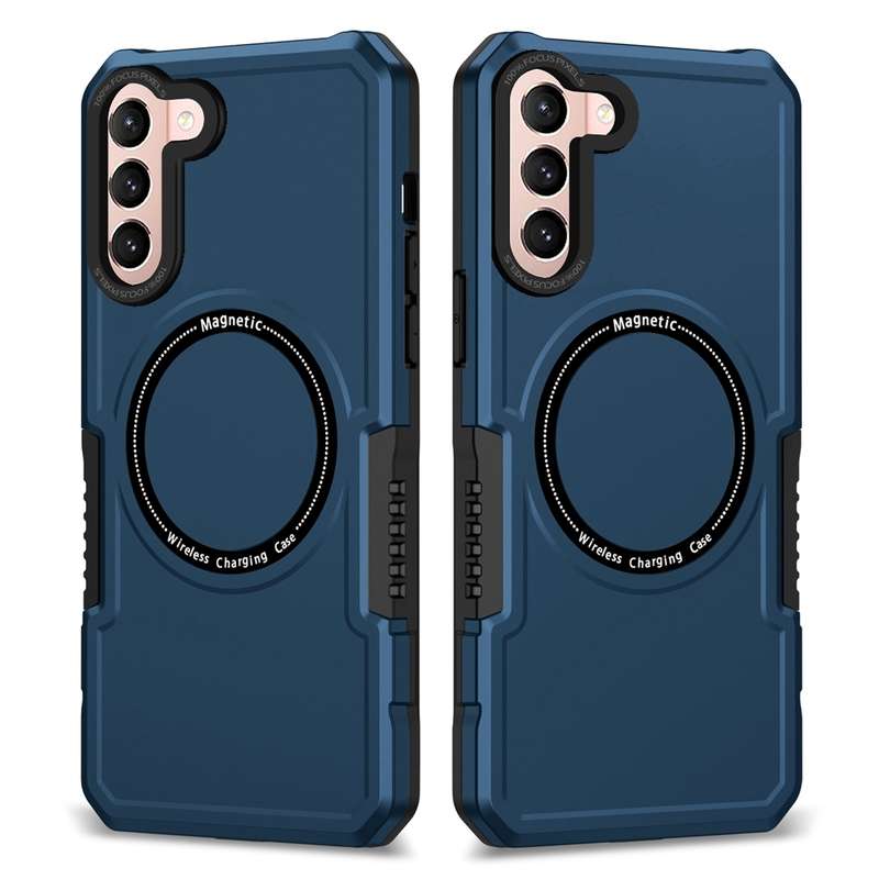 For Samsung Galaxy S21 5G MagSafe Shockproof Armor Phone Case(Black)