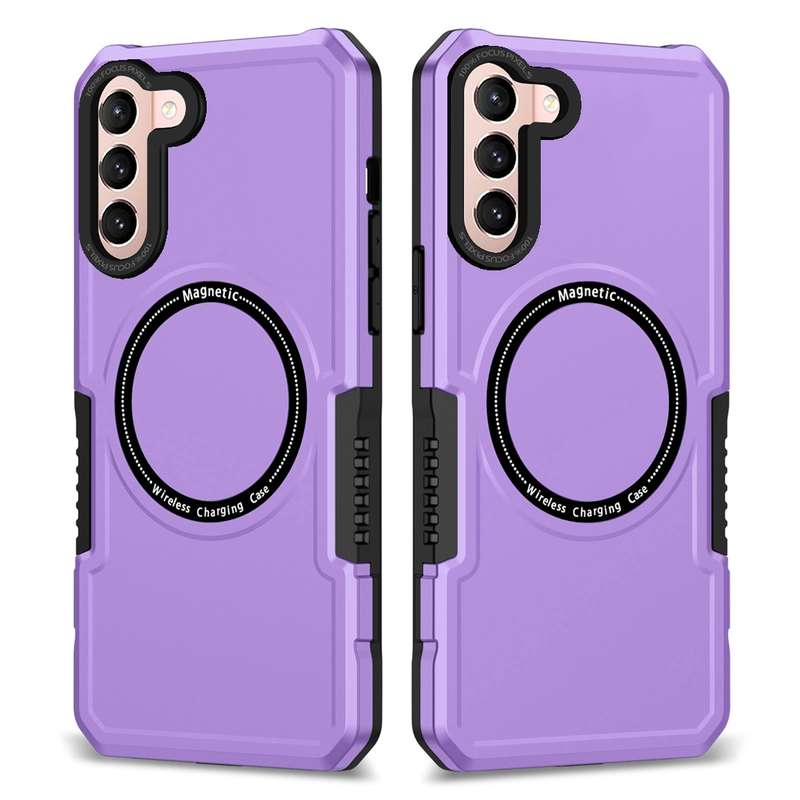For Samsung Galaxy S21 5G MagSafe Shockproof Armor Phone Case(Black)