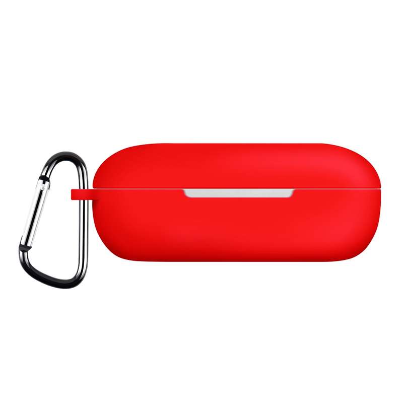 For Huawei FreeBuds SE Pure Color Bluetooth Earphone Silicone Case with Hook(Dark Green)