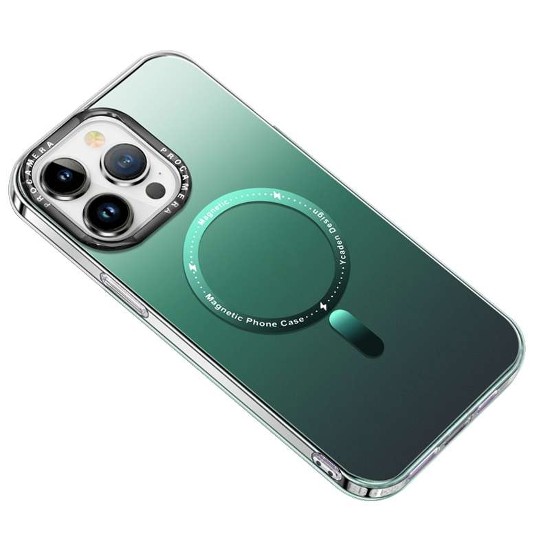 For iPhone 13 Pro Max MagSafe Gradient Phone Case(Purple)