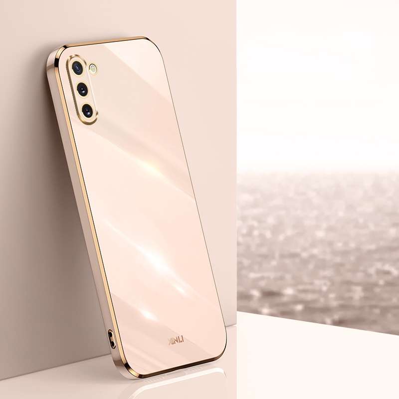 For Samsung Galaxy Note10 XINLI Straight Edge 6D Electroplate TPU Phone Case(Black)