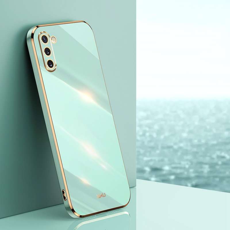 For Samsung Galaxy Note10 XINLI Straight Edge 6D Electroplate TPU Phone Case(Black)