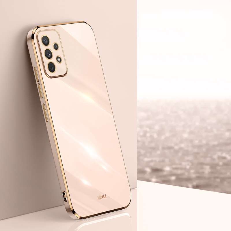 For Samsung Galaxy A73 5G XINLI Straight Edge 6D Electroplate TPU Phone Case(Black)