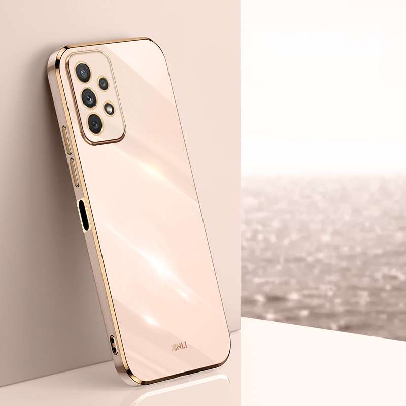 For Samsung Galaxy A13 4G XINLI Straight Edge 6D Electroplate TPU Phone Case(Celestial Blue)
