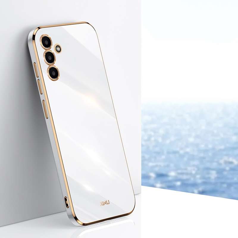 For Samsung Galaxy A13 5G XINLI Straight Edge 6D Electroplate TPU Phone Case(Black)