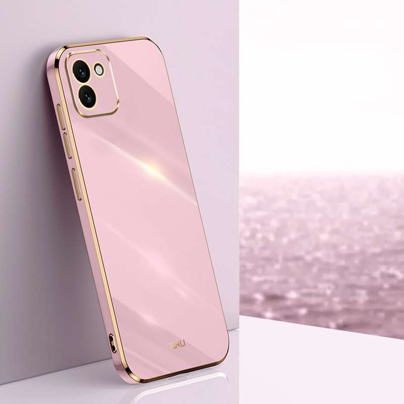 For Samsung Galaxy A03 XINLI Straight Edge 6D Electroplate TPU Phone Case(Hawthorn Red)