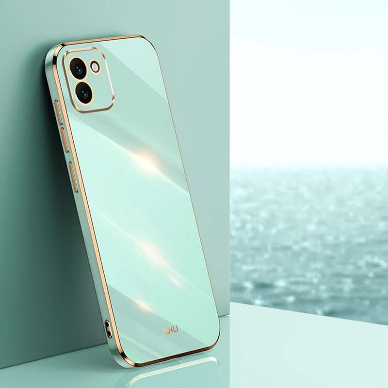 For Samsung Galaxy A03 XINLI Straight Edge 6D Electroplate TPU Phone Case(Hawthorn Red)