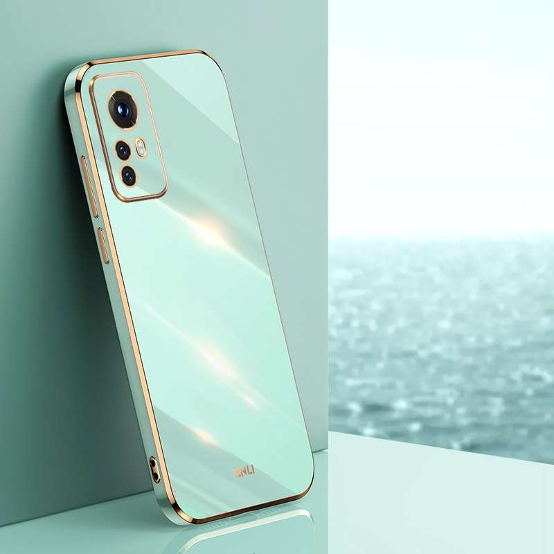 For Xiaomi 12 XINLI Straight Edge 6D Electroplate TPU Phone Case(White)