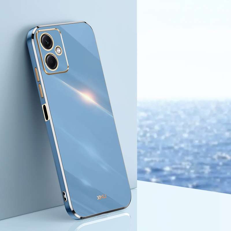 For Xiaomi Redmi Note 12 China XINLI Straight Edge 6D Electroplate TPU Phone Case(Black)