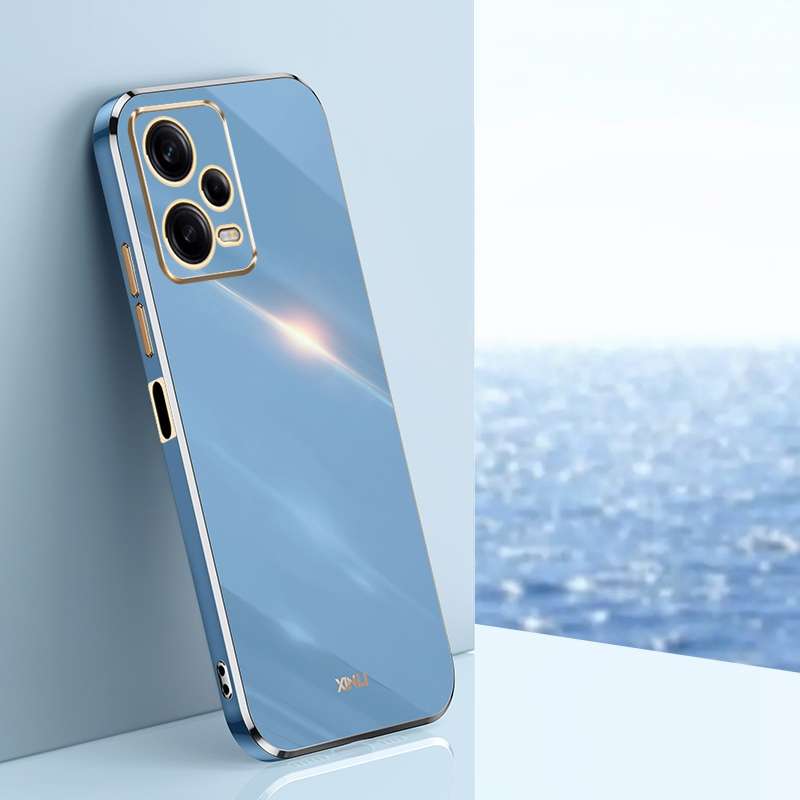 For Xiaomi Redmi Note 12 Pro+ China XINLI Straight Edge 6D Electroplate TPU Phone Case(Cherry Purple
