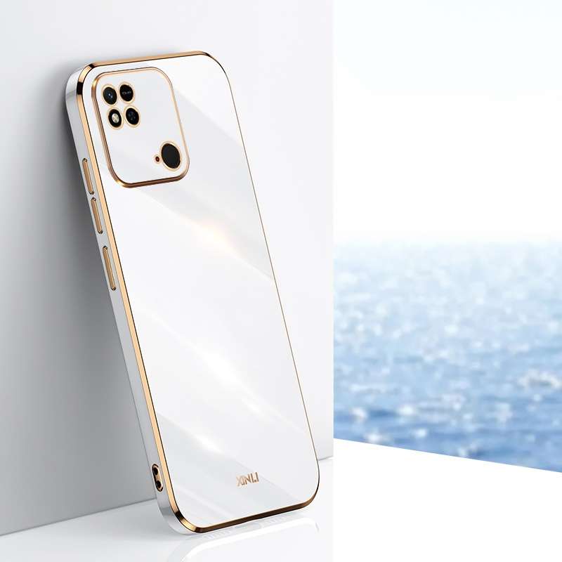 For Xiaomi Redmi 10C XINLI Straight Edge 6D Electroplate TPU Phone Case(Pink)