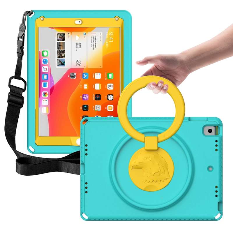 For iPad 5 / 7 / 6 / 8 / 9 EVA + PC Shockproof Tablet Case with Waterproof Frame(Pink)