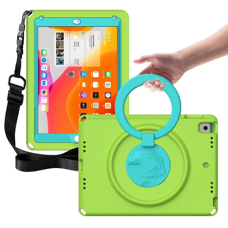 For iPad 5 / 7 / 6 / 8 / 9 EVA + PC Shockproof Tablet Case with Waterproof Frame(Pink)
