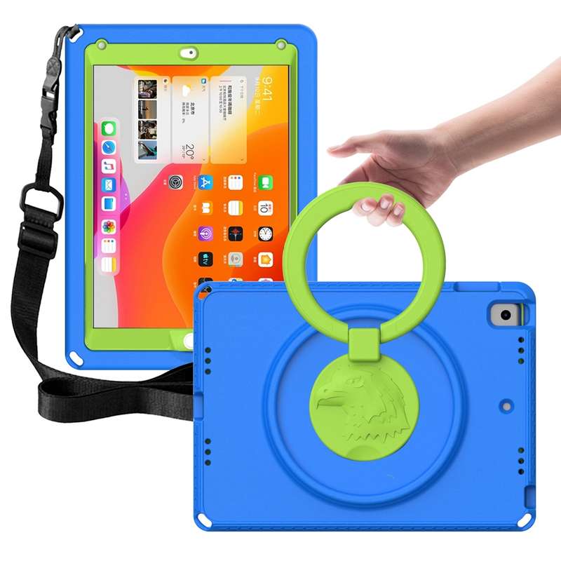 For iPad 5 / 7 / 6 / 8 / 9 EVA + PC Shockproof Tablet Case with Waterproof Frame(Pink)