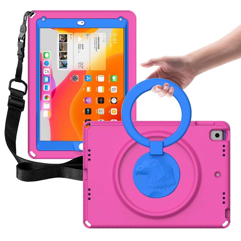 For iPad 5 / 7 / 6 / 8 / 9 EVA + PC Shockproof Tablet Case with Waterproof Frame(Pink)