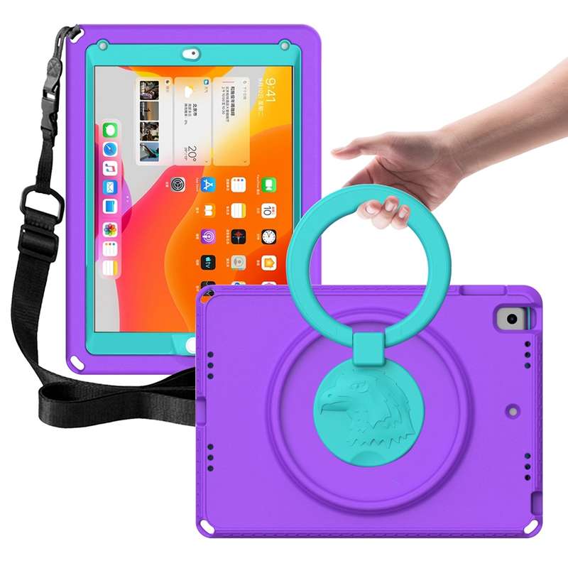 For iPad 5 / 7 / 6 / 8 / 9 EVA + PC Shockproof Tablet Case with Waterproof Frame(Pink)