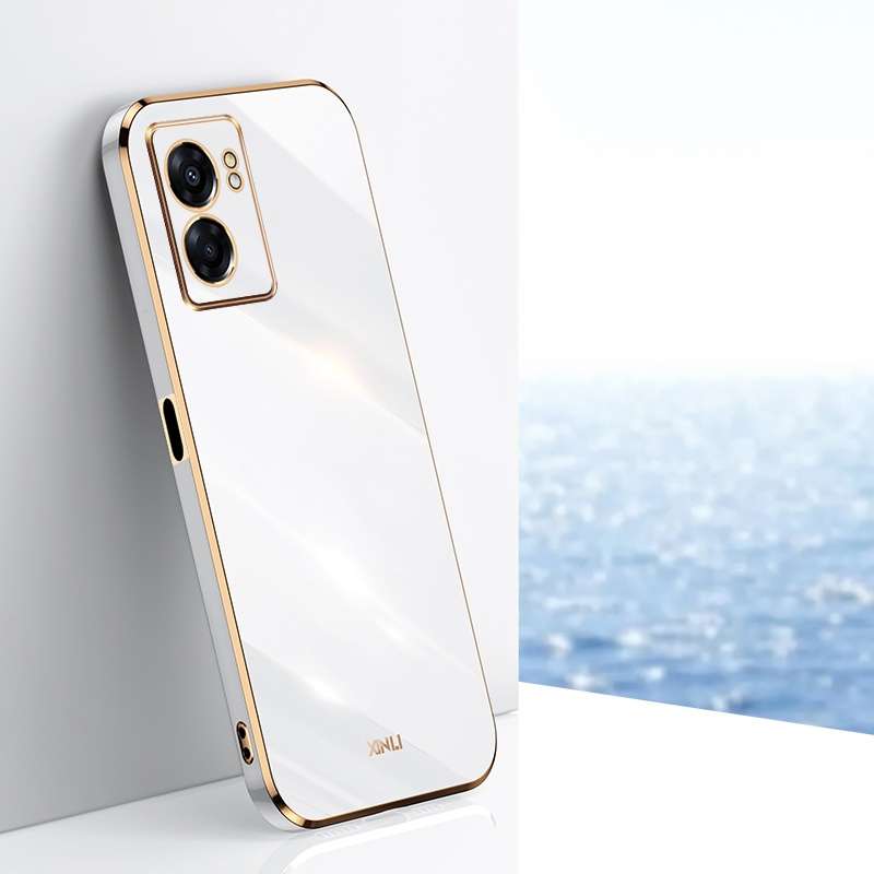 For OPPO A57 XINLI Straight Edge 6D Electroplate TPU Phone Case(Celestial Blue)