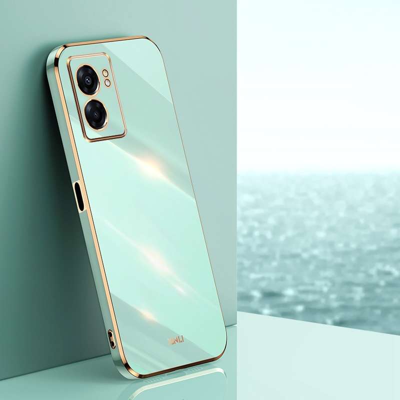 For OPPO A57 XINLI Straight Edge 6D Electroplate TPU Phone Case(Celestial Blue)