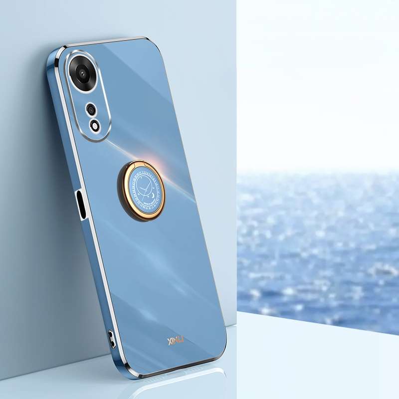 For Samsung Galaxy A04e Gradient Color Glass Phone Case(Green Cyan)