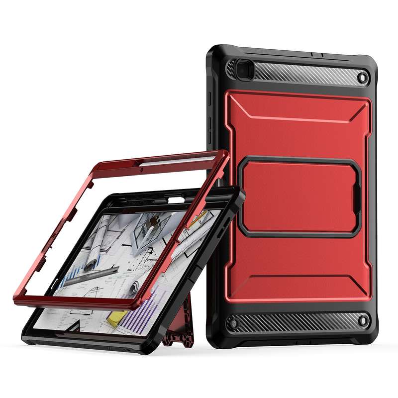 For Samsung Galaxy Tab S6 Lite Explorer PC + TPU Tablet Protective Case with Pen Slot(Black)