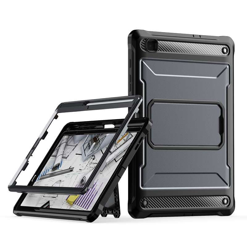 For Samsung Galaxy Tab S6 Lite Explorer PC + TPU Tablet Protective Case with Pen Slot(Black)