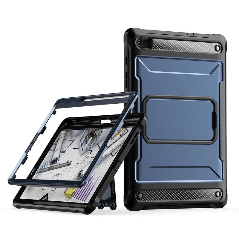 For Samsung Galaxy Tab S6 Lite Explorer PC + TPU Tablet Protective Case with Pen Slot(Black)