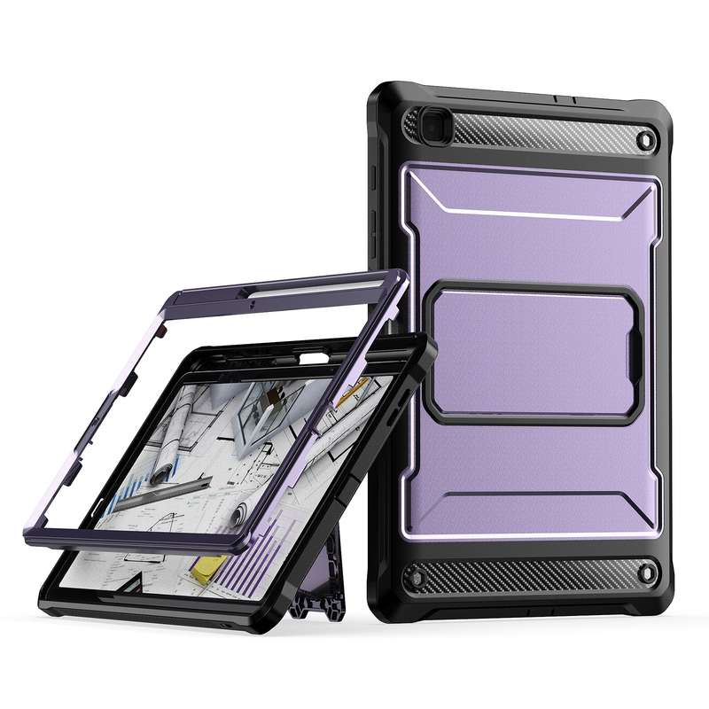 For Samsung Galaxy Tab S6 Lite Explorer PC + TPU Tablet Protective Case with Pen Slot(Black)
