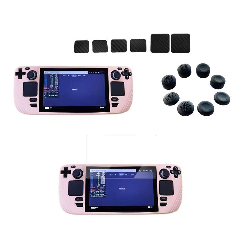 For Steam Deck Shockproof Silicone Game Console Protective Case(Cyan)
