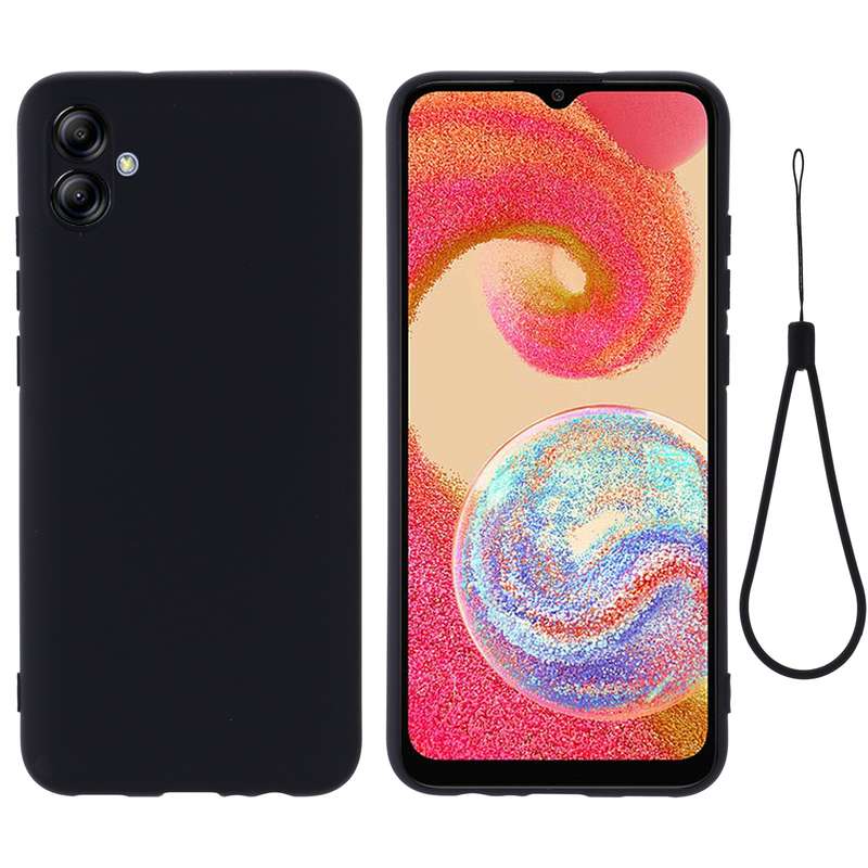 For Samsung Galaxy A04e / M04 / F04 Pure Color Liquid Silicone Shockproof Full Coverage Case(Green)