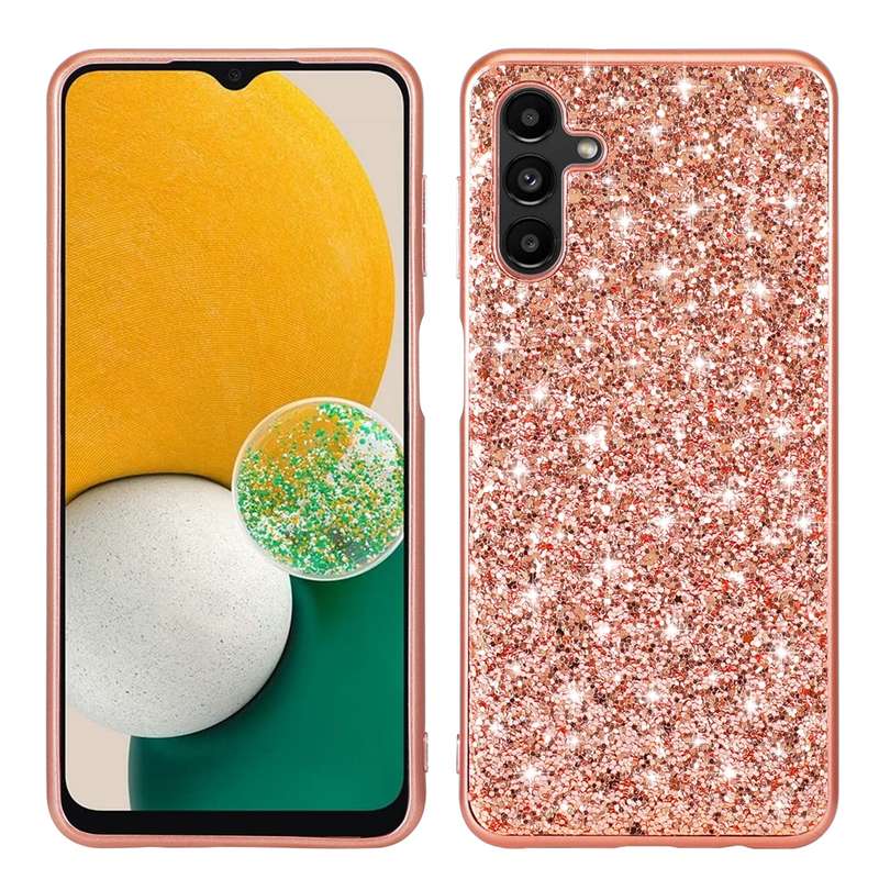 For Samsung Galaxy A54 5G Glitter Powder Shockproof TPU Phone Case(Black)